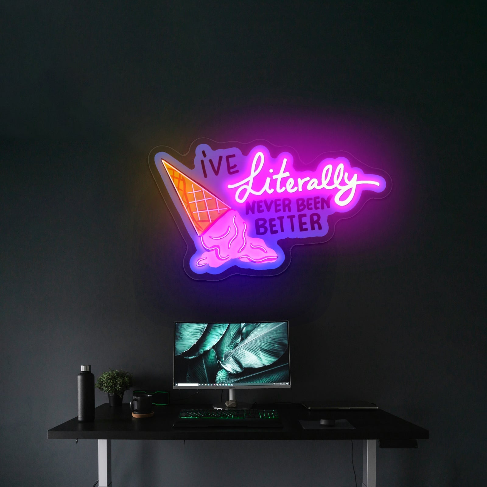Ive Literally Never Been Better Artwork Man Cave Neon Sign - Shineneon