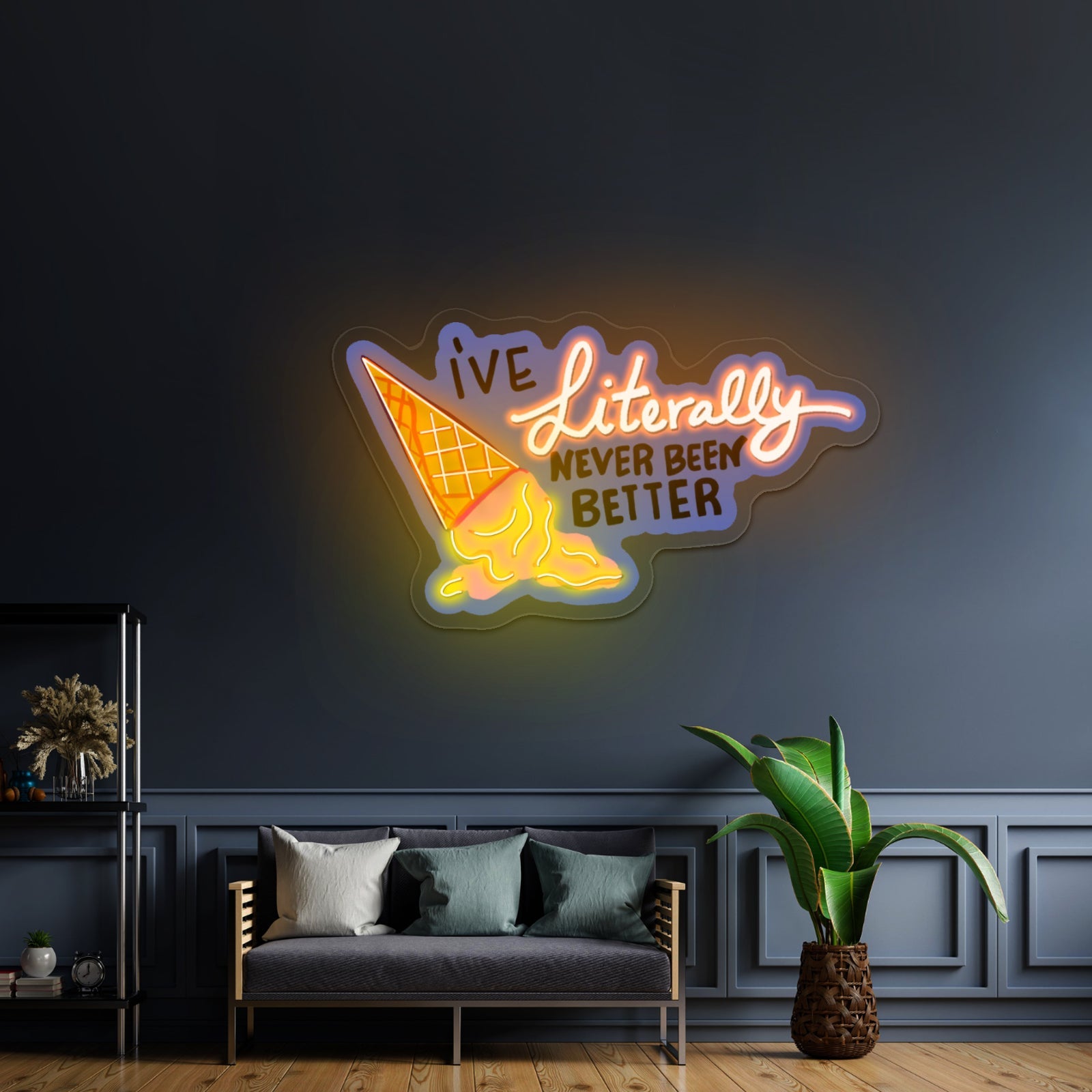 Ive Literally Never Been Better Artwork Man Cave Neon Sign - Shineneon