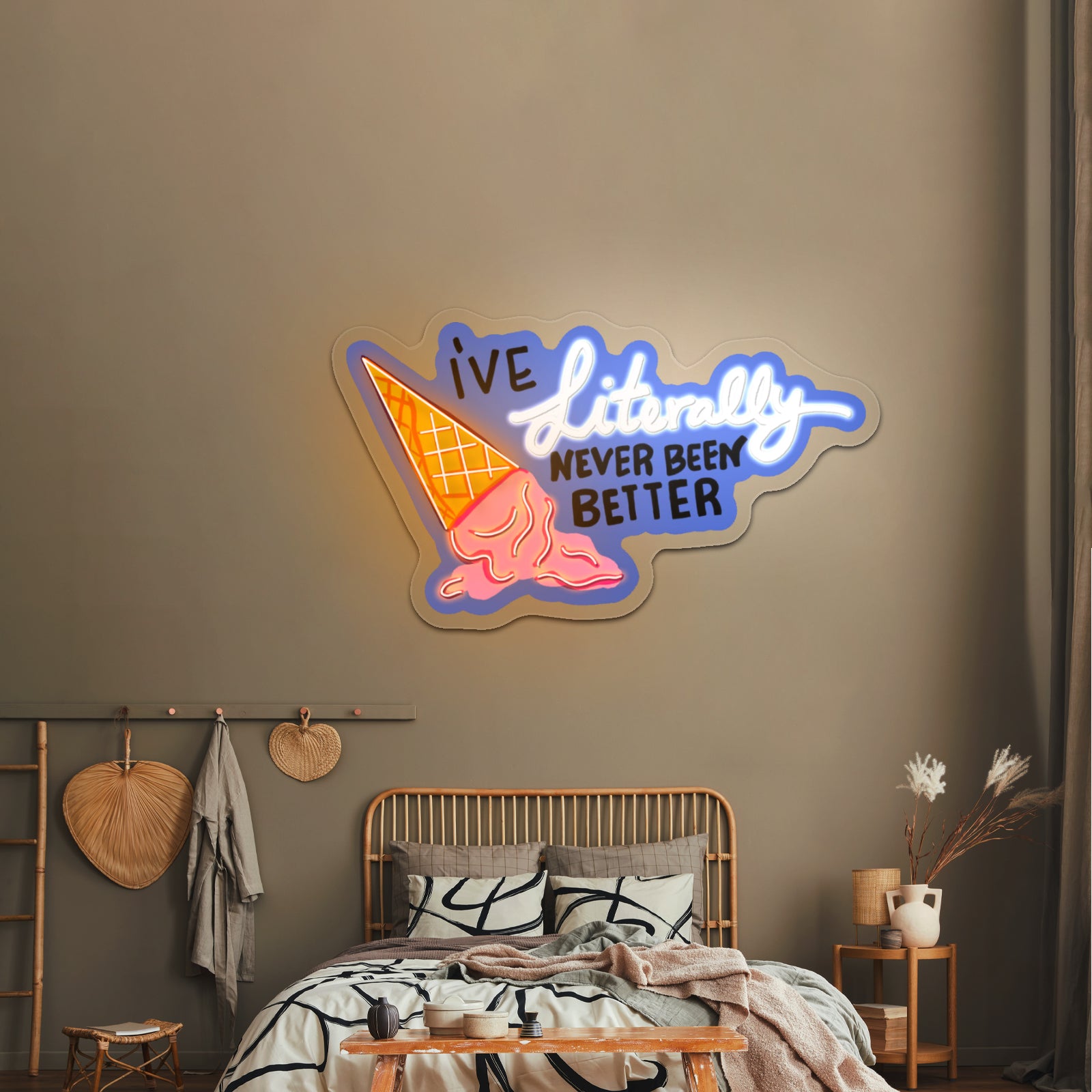 Ive Literally Never Been Better Artwork Man Cave Neon Sign