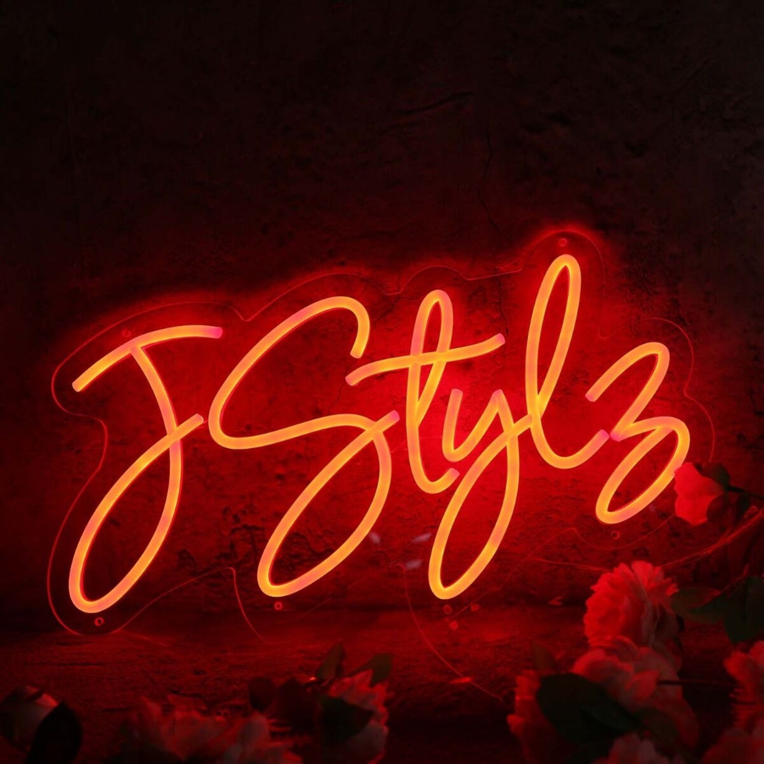 J Style Orange Led Neon Sign | Shineneon