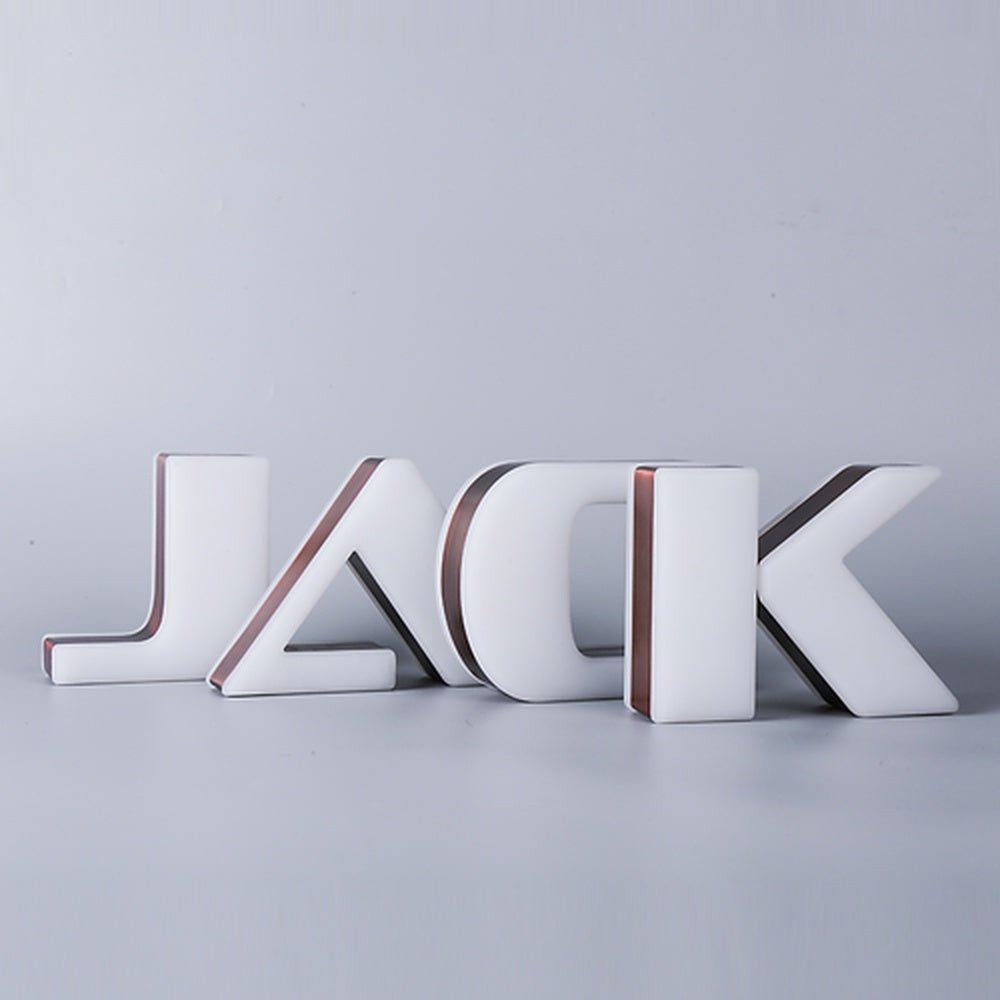 Jack 3D Frontlit And Backlit Channel Letter Led Light Sign - Shineneon