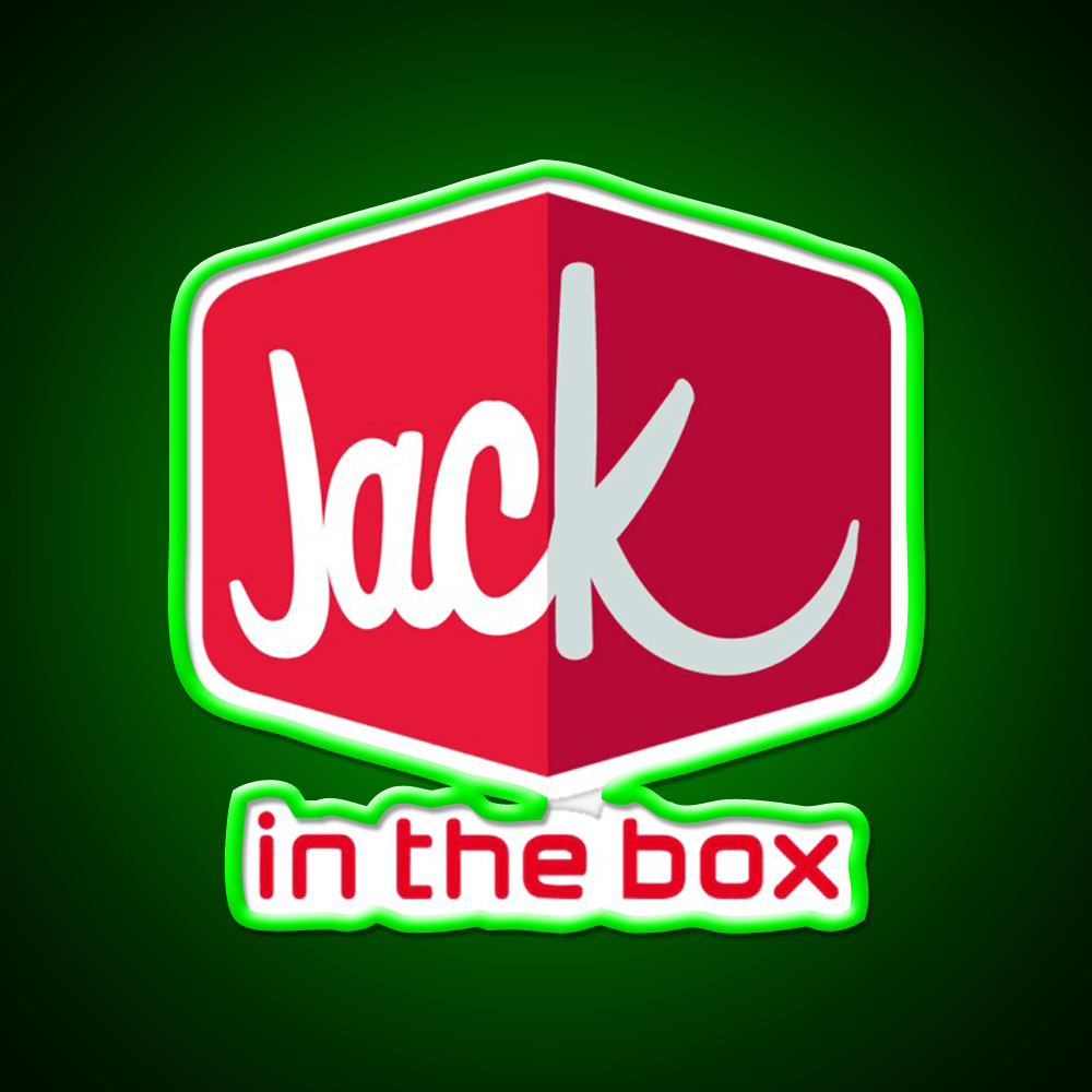 Jack In The Box Fast Food Led Neon Sign For Burger Place Rgb Color - Shineneon