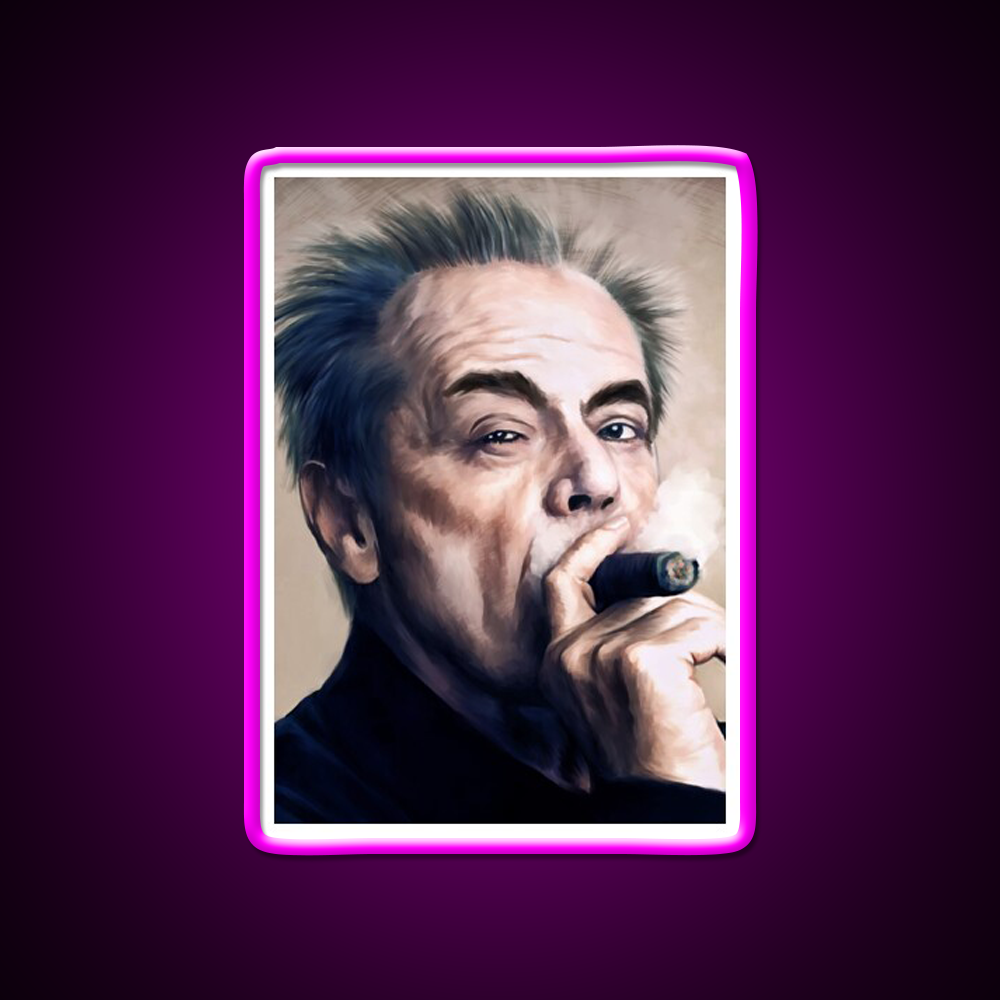 Jack Nicholson Asian Cultural Led Neon Sign Rgb Color - Neon sign mounted on wall in room