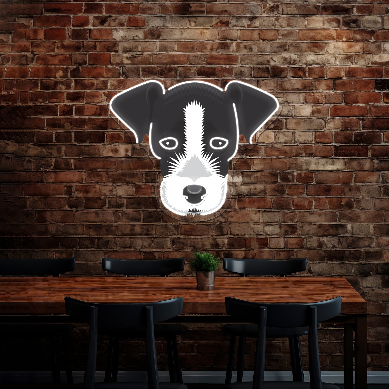 Jack Russell Terrier Artwork Room Lights Neon - Shineneon