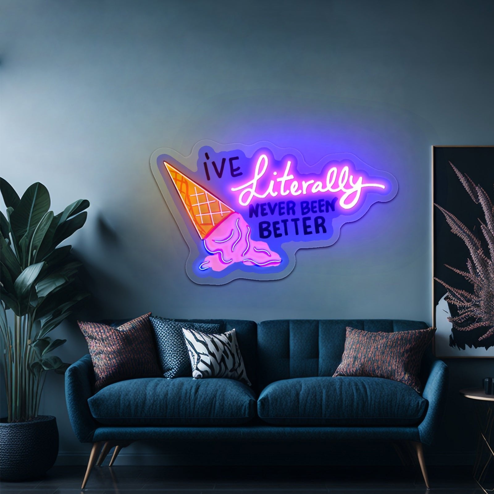 Jack Scary Night Abstract Paintings Artwork Room Lights Neon - Shineneon