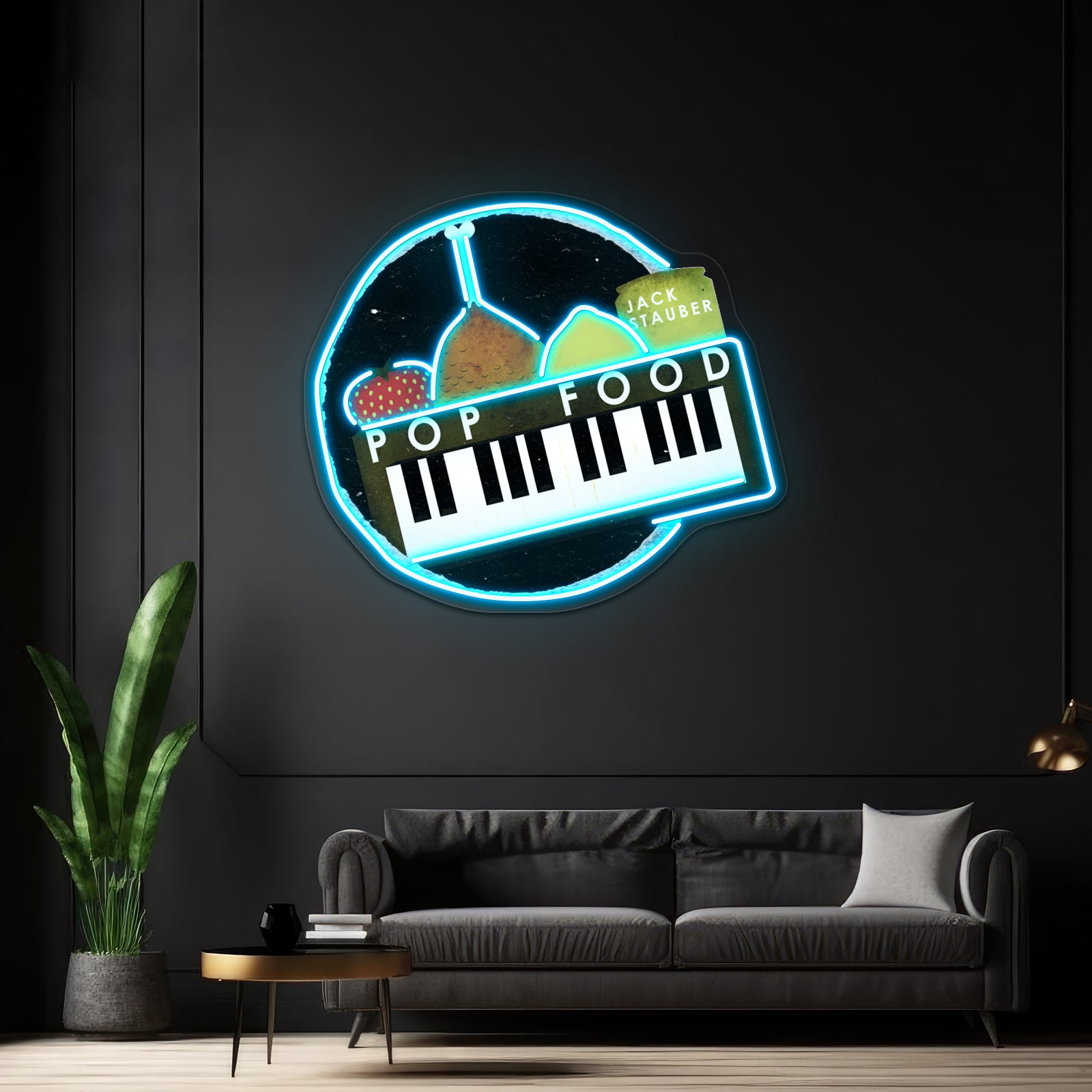 Jack Stauber Pop Food High Quality Artwork Room Lights Neon