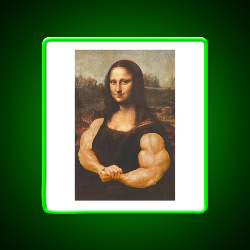 Jacked Monalisa Gym Fitness Led Neon Sign Rgb Color