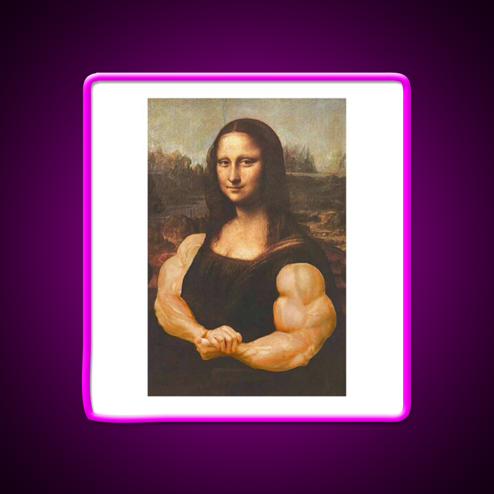 Jacked Monalisa Gym Fitness Led Neon Sign Rgb Color