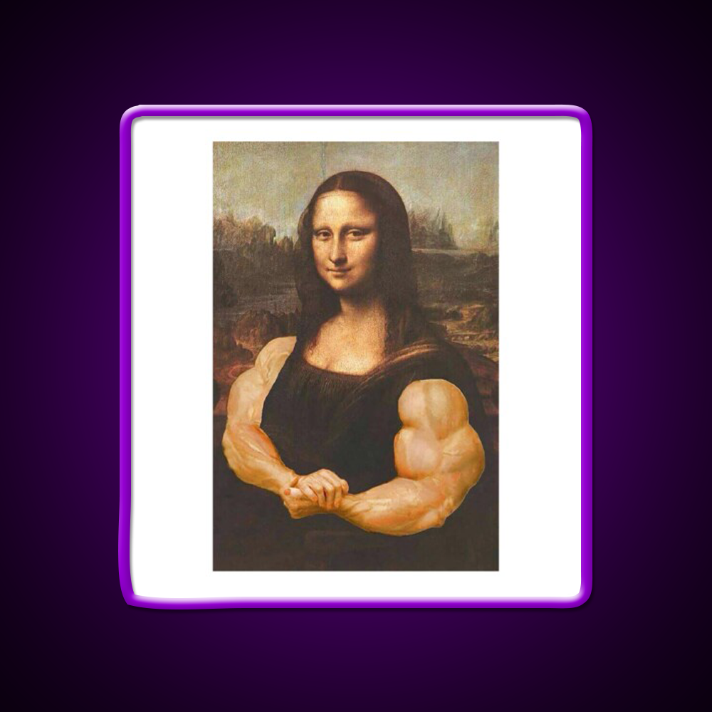 Jacked Monalisa Gym Fitness Led Neon Sign Rgb Color