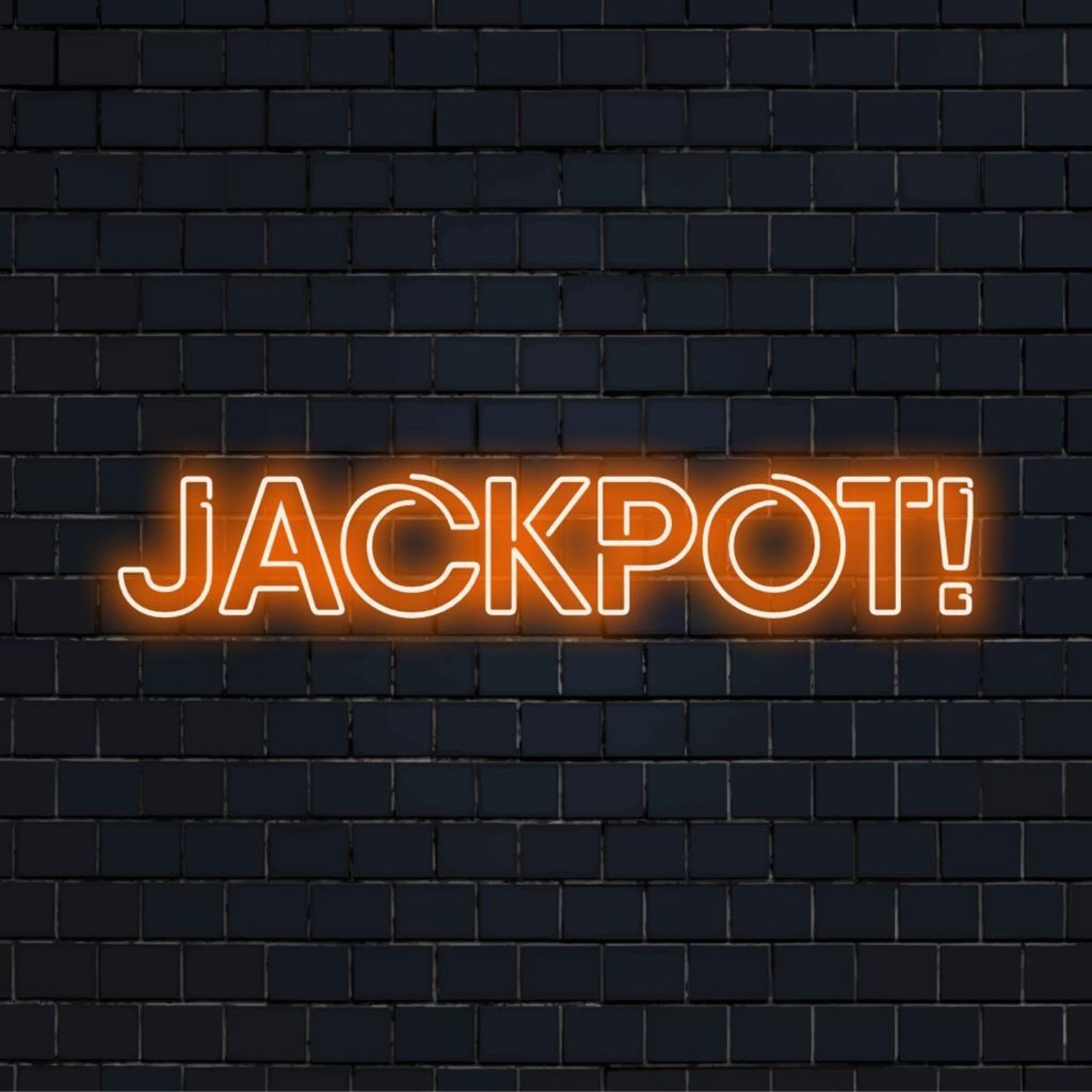Jackpot Golden-Yellow Led Neon Sign For Casino Bar Decor | Shineneon