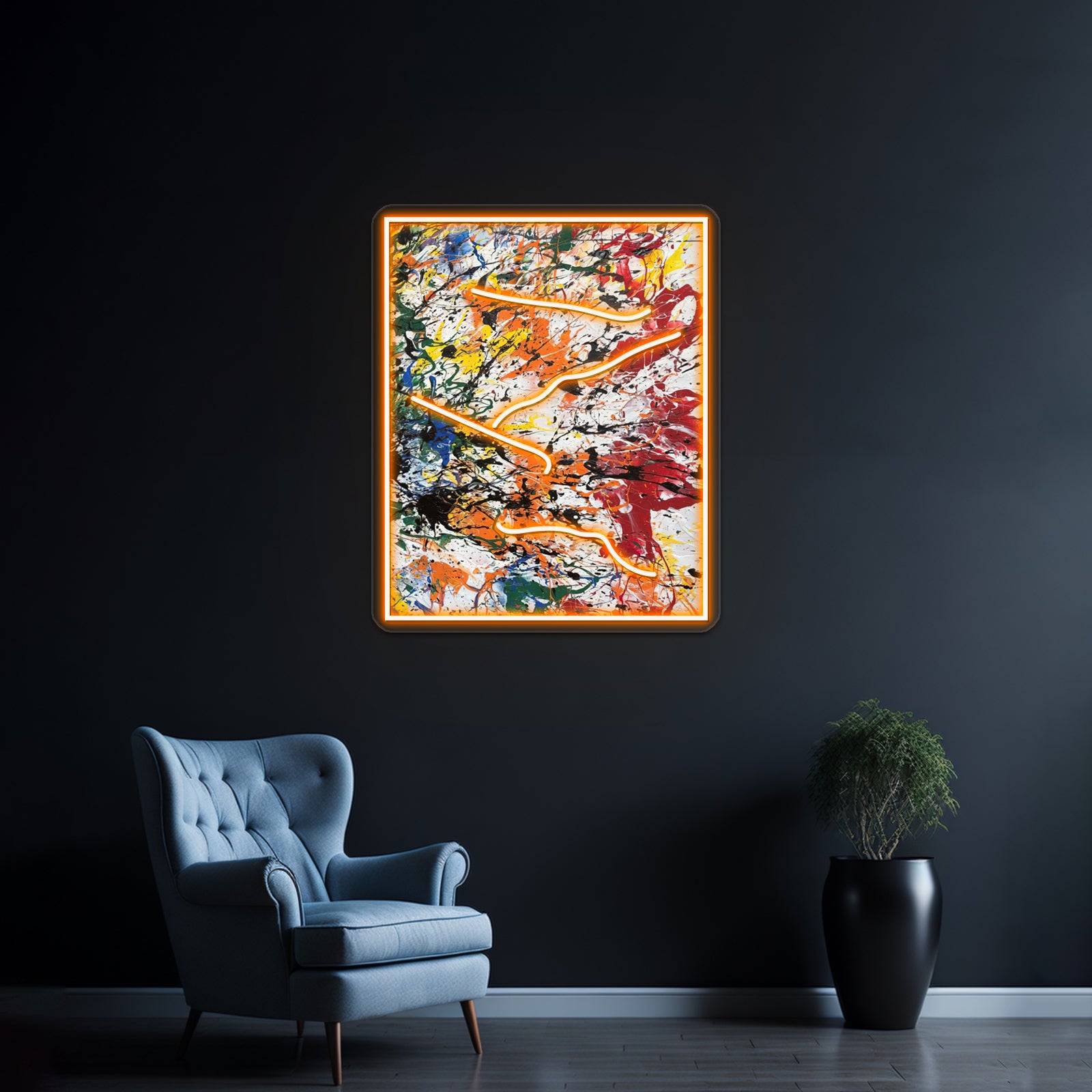 Jackson Pollock Wall Artwork Neon Signs | Shineneon