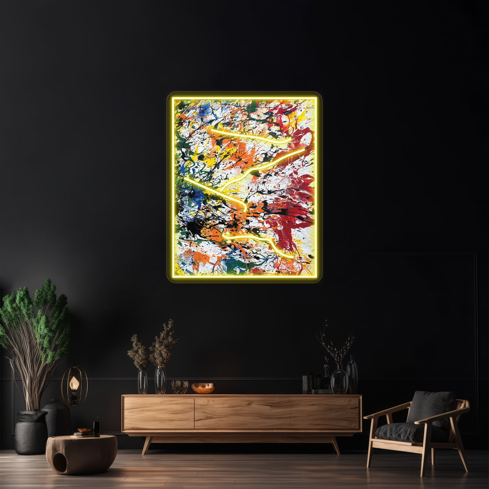 Jackson Pollock Wall Artwork Neon Signs | Shineneon