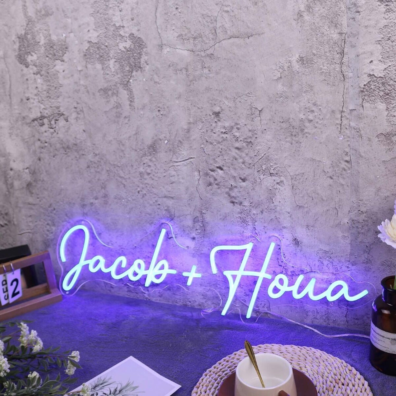 Jacob Houa Blue Led Neon Sign - Shineneon