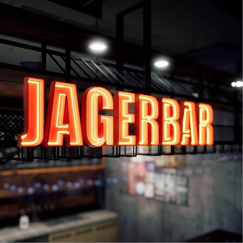Jagerbar 3D Frontlit Channel Letters Led Light Sign - Shineneon
