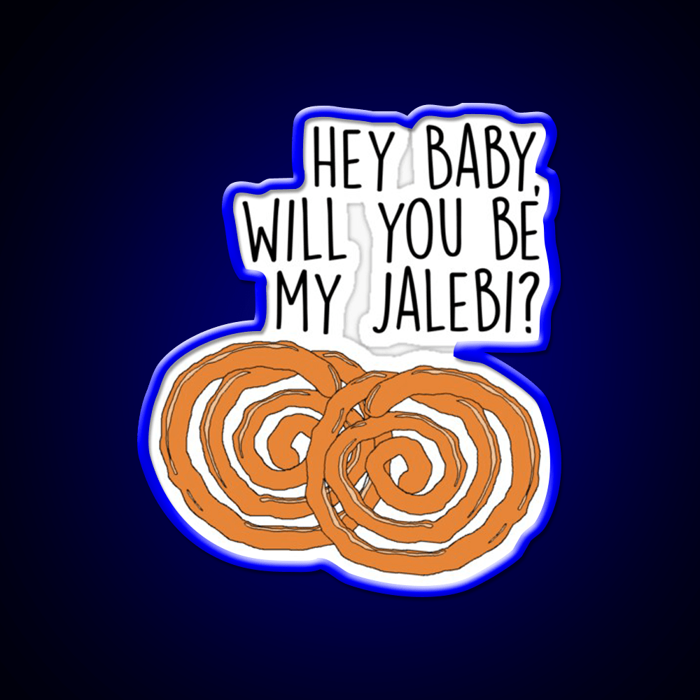 Jalebi Baby Snack Lines Snack Food Led Neon Sign Rgb Color - Shineneon