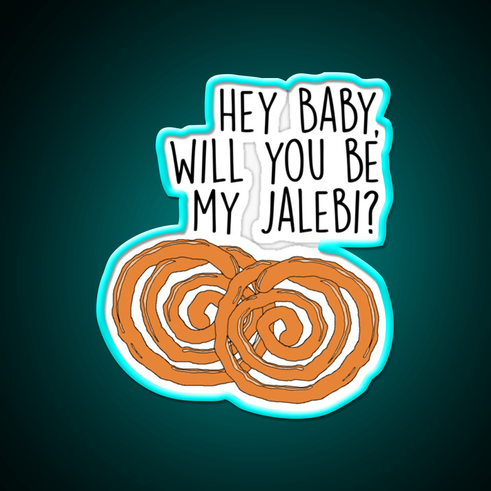 Jalebi Baby Snack Lines Snack Food Led Neon Sign Rgb Color - Shineneon