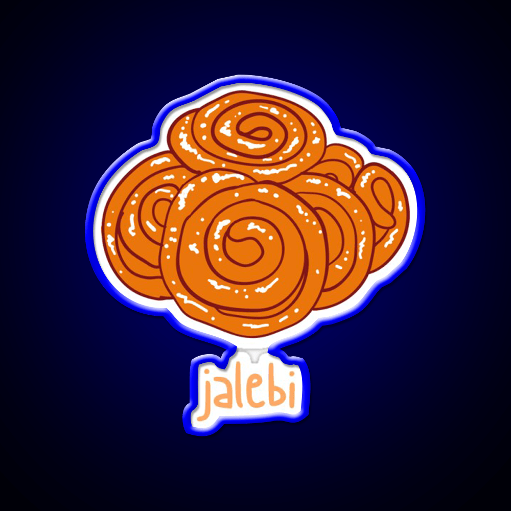 Jalebi Snack Food Led Neon Sign Rgb Color - Shineneon