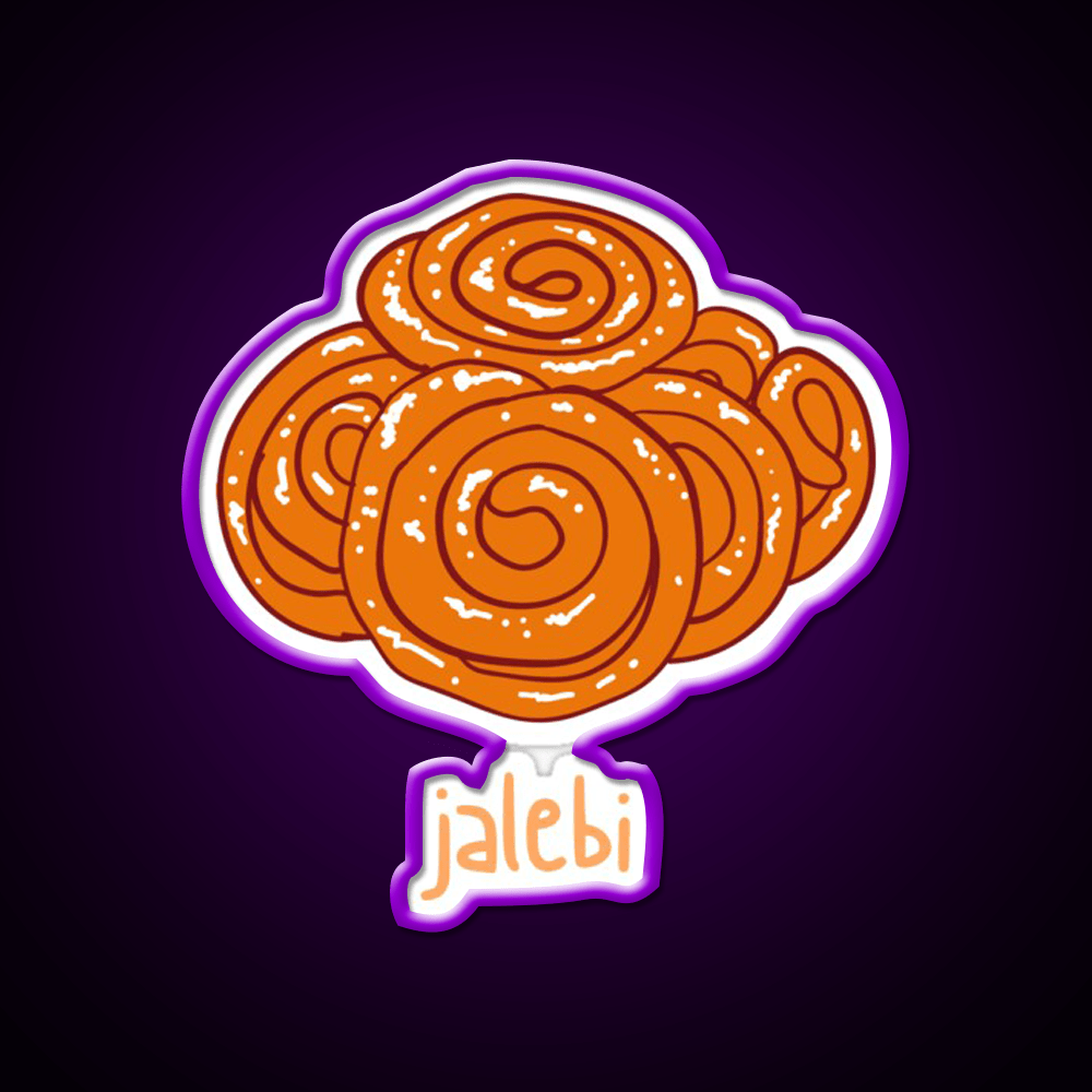 Jalebi Snack Food Led Neon Sign Rgb Color - Shineneon