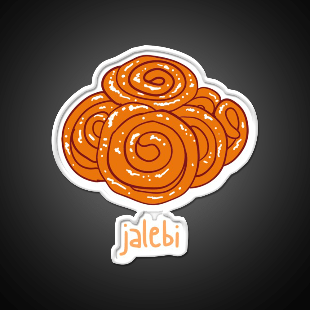 Jalebi Snack Food Led Neon Sign Rgb Color - Shineneon