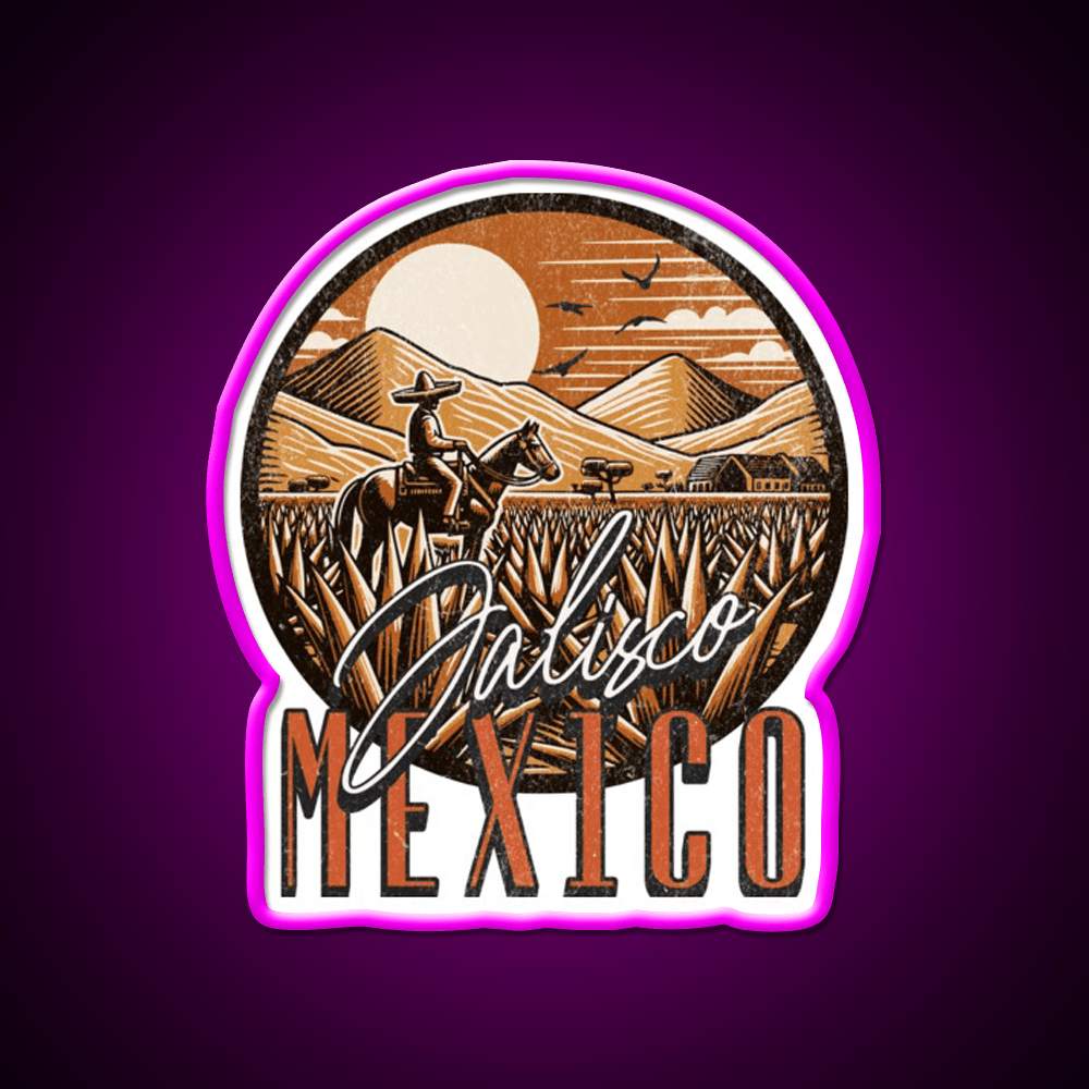 Jalisco Mexico Party Drink Tequila Led Neon Sign Rgb Color - Shineneon