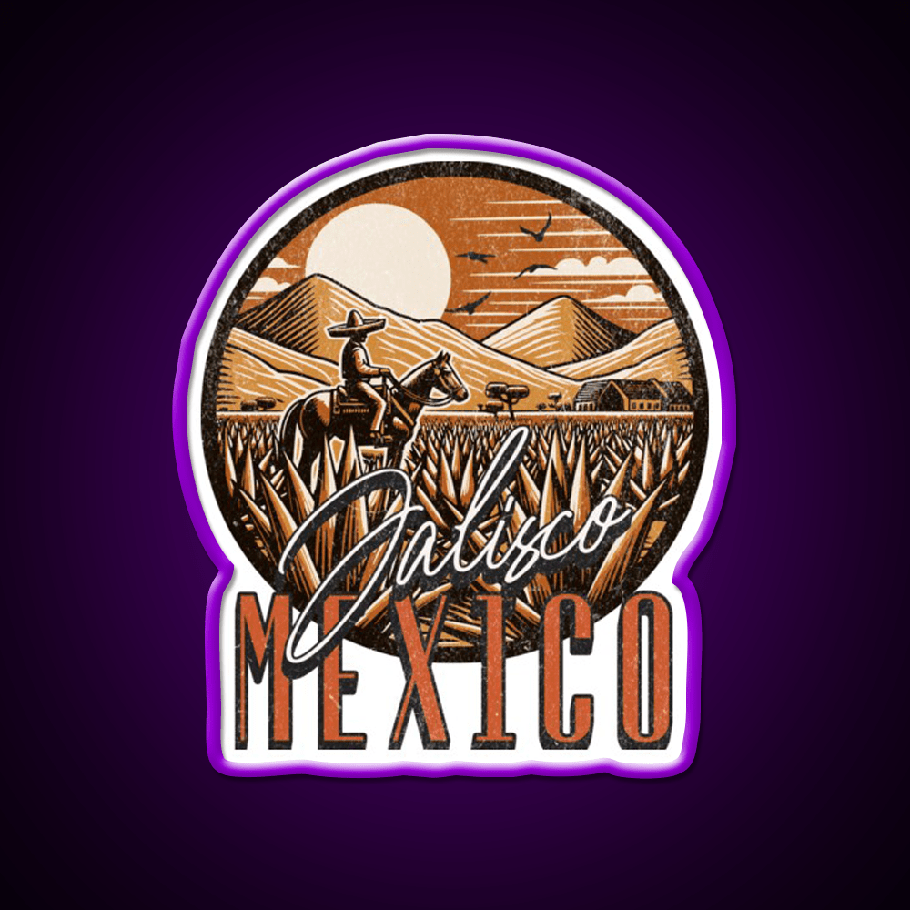 Jalisco Mexico Party Drink Tequila Led Neon Sign Rgb Color - Shineneon