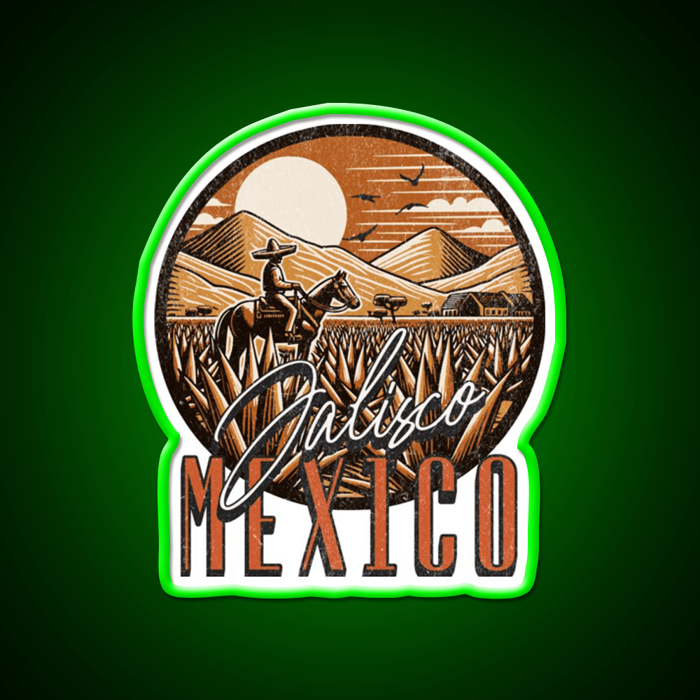 Jalisco Mexico Party Drink Tequila Led Neon Sign Rgb Color - Shineneon
