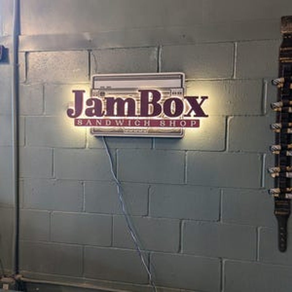 Jam Box 3D Backlit Channel Letters Led Light Sign - Shineneon