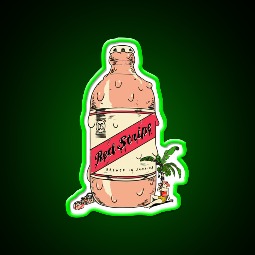 Jamaican Red Stripe Beer Bar Decor Led Neon Sign Rgb Color - LED neon sign view 8