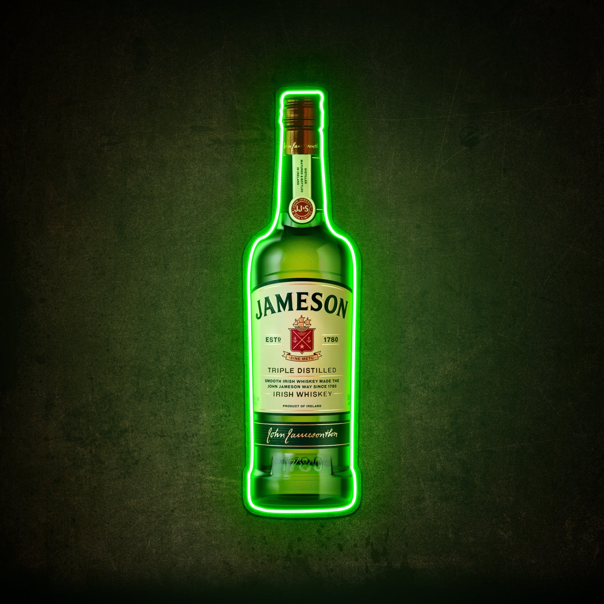 Jameson Whiskey USB LED Neon Sign Bar Decor Man Cave Home Wall Art - Shineneon