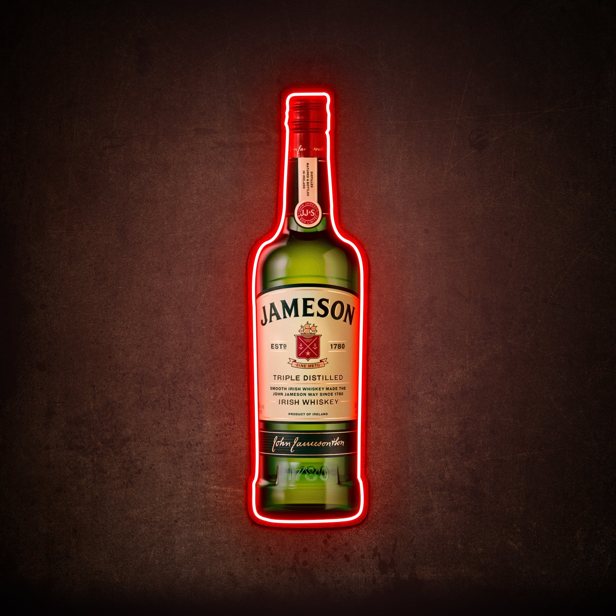 Jameson Whiskey USB LED Neon Sign Bar Decor Man Cave Home Wall Art - Shineneon