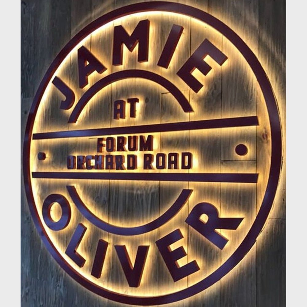 Jamie Oliver 3D Backlit Channel Letters Led Light Sign - Shineneon