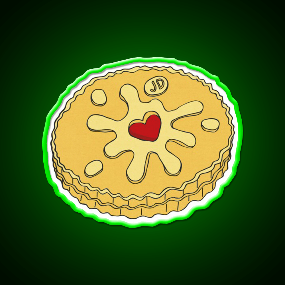 Jammy Dodger Snack Food Led Neon Sign Rgb Color - Shineneon