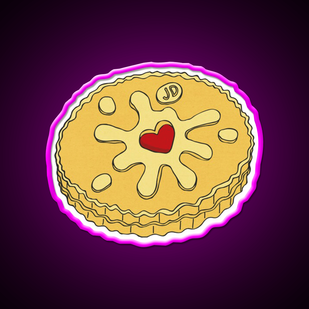 Jammy Dodger Snack Food Led Neon Sign Rgb Color - Shineneon