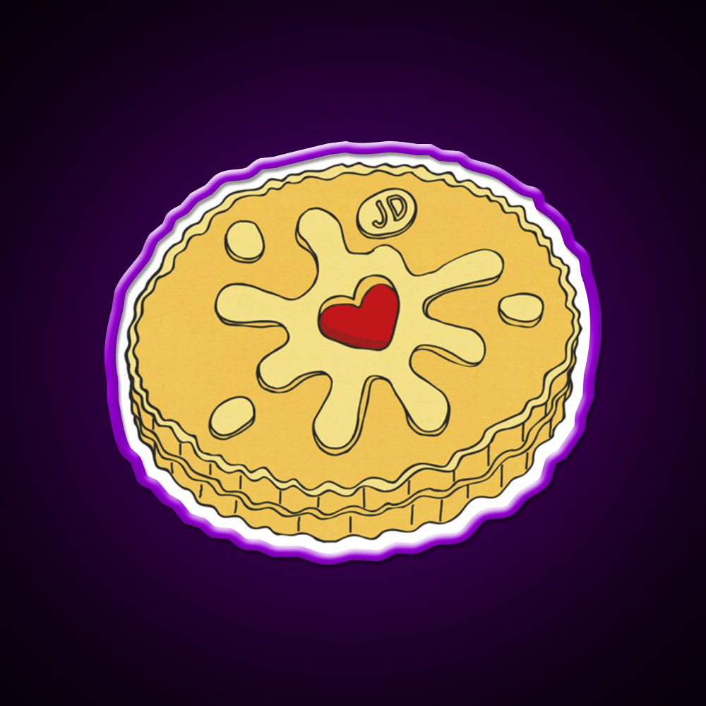 Jammy Dodger Snack Food Led Neon Sign Rgb Color - Shineneon
