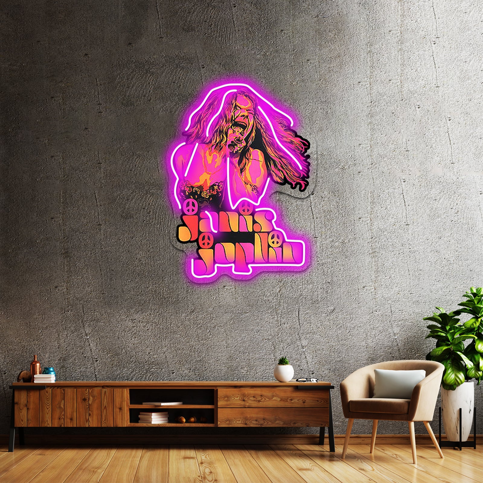 Janis Pop Artwork Room Lights Neon | Shineneon