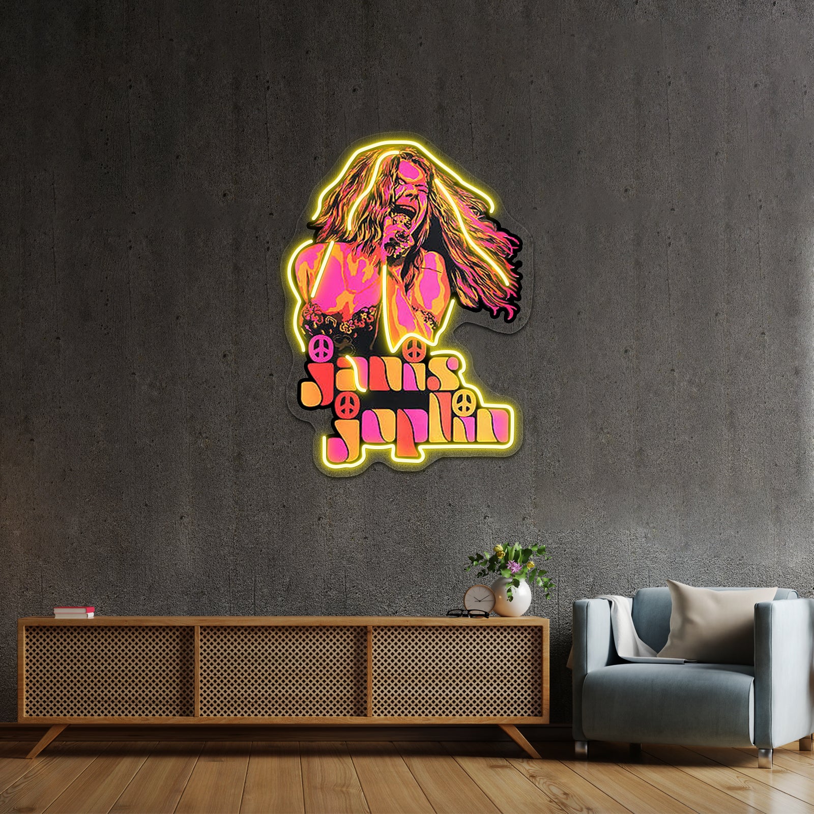 Janis Pop Artwork Room Lights Neon | Shineneon