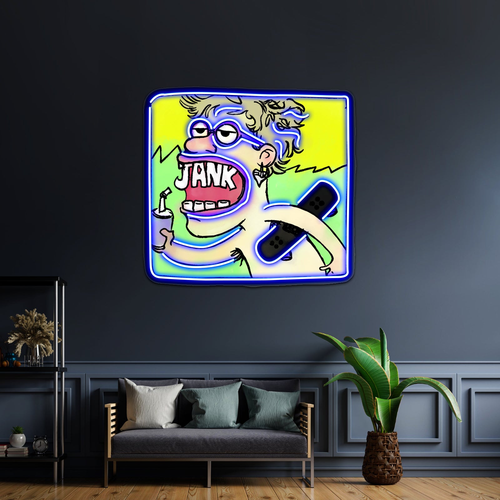 Jank Alt Cover With Skateboard Artwork Room Lights Neon | Shineneon
