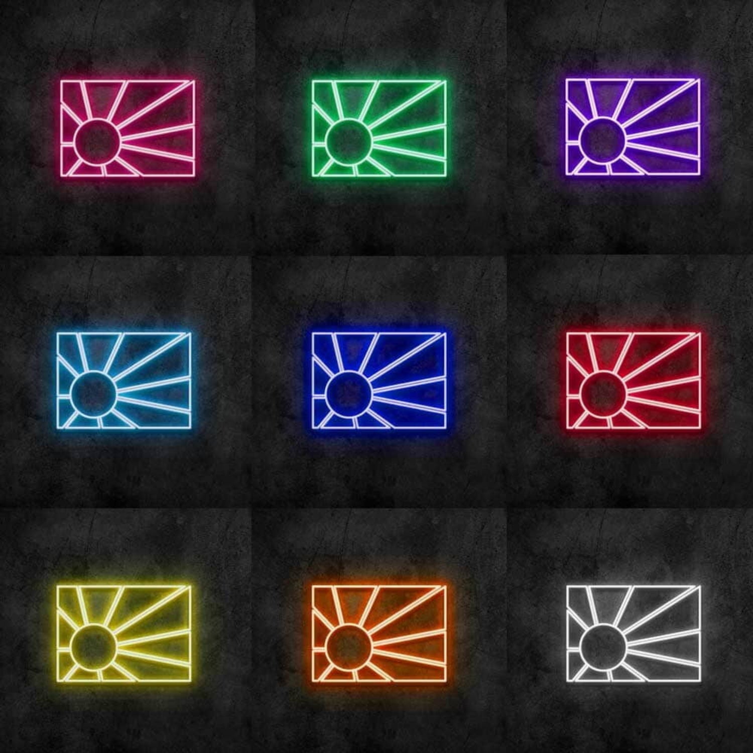 Japan Rising Sun Led Neon Sign | Shineneon
