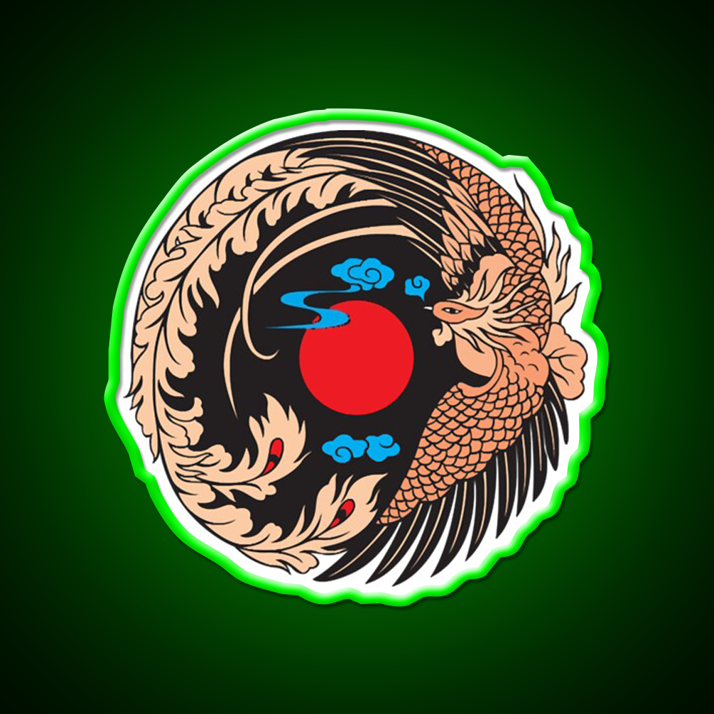 Japanese Crane Bird Symbol Asian Cultural Led Neon Sign Rgb Color - LED neon sign view 8