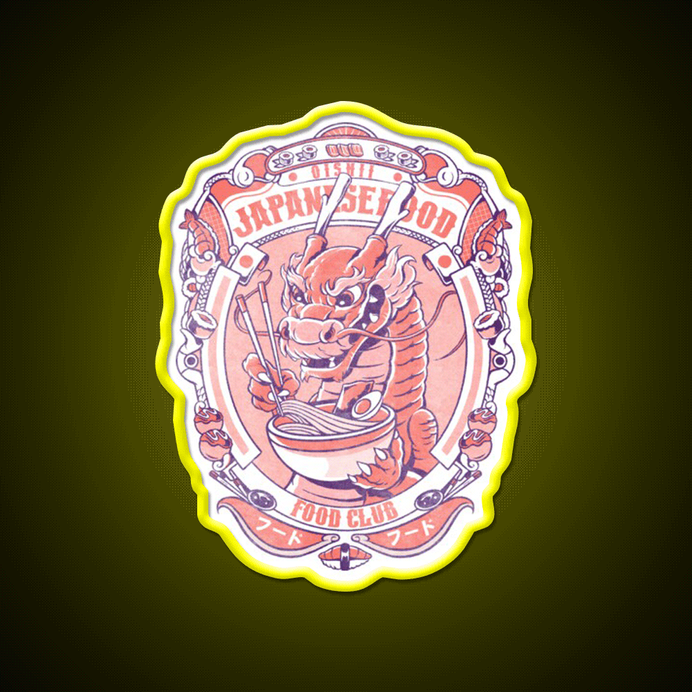Japanese Food Club Led Neon Sign Chinese Food Rgb Color