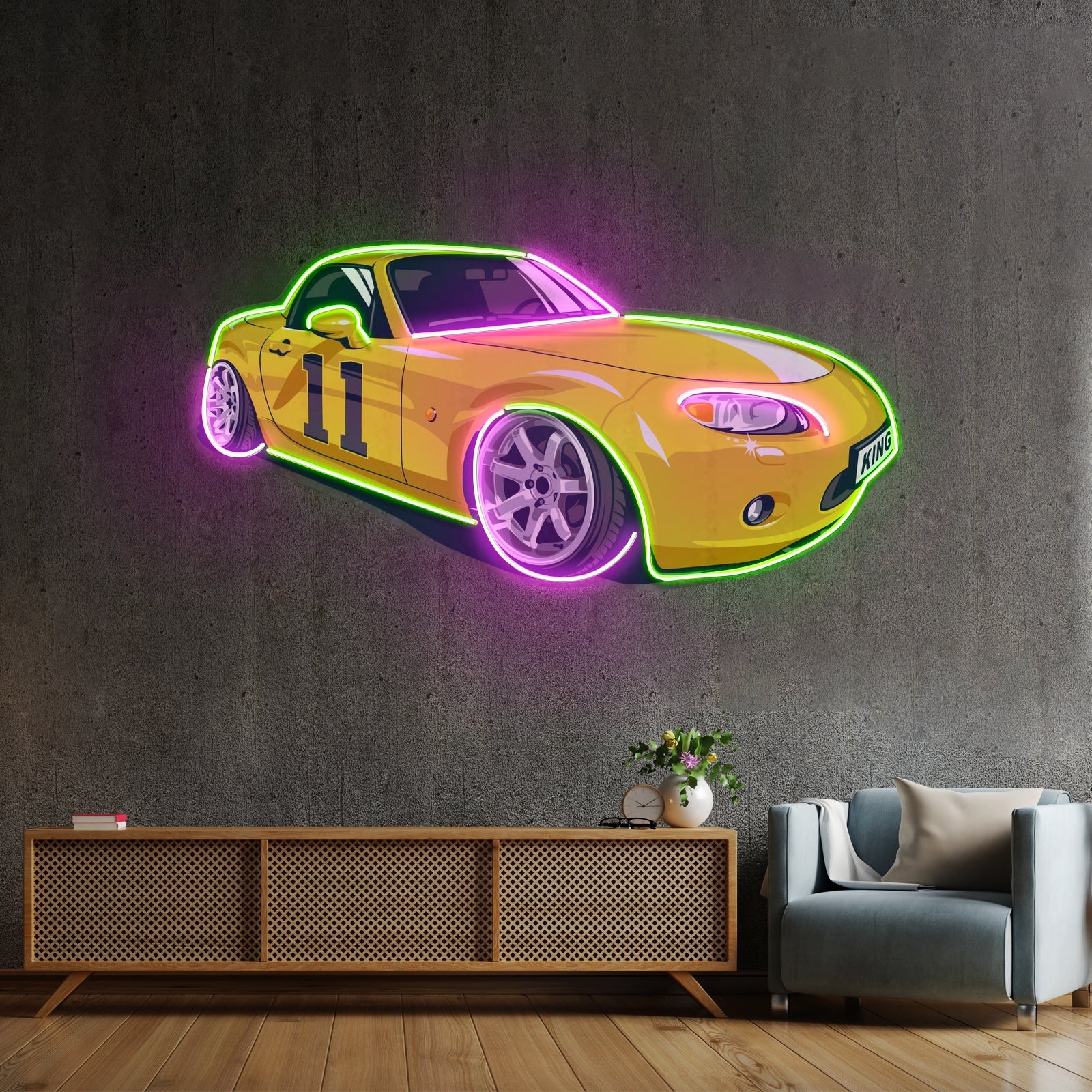 Japanese Old Drift Car Led Neon Sign Light Custom Led Signs - Shineneon