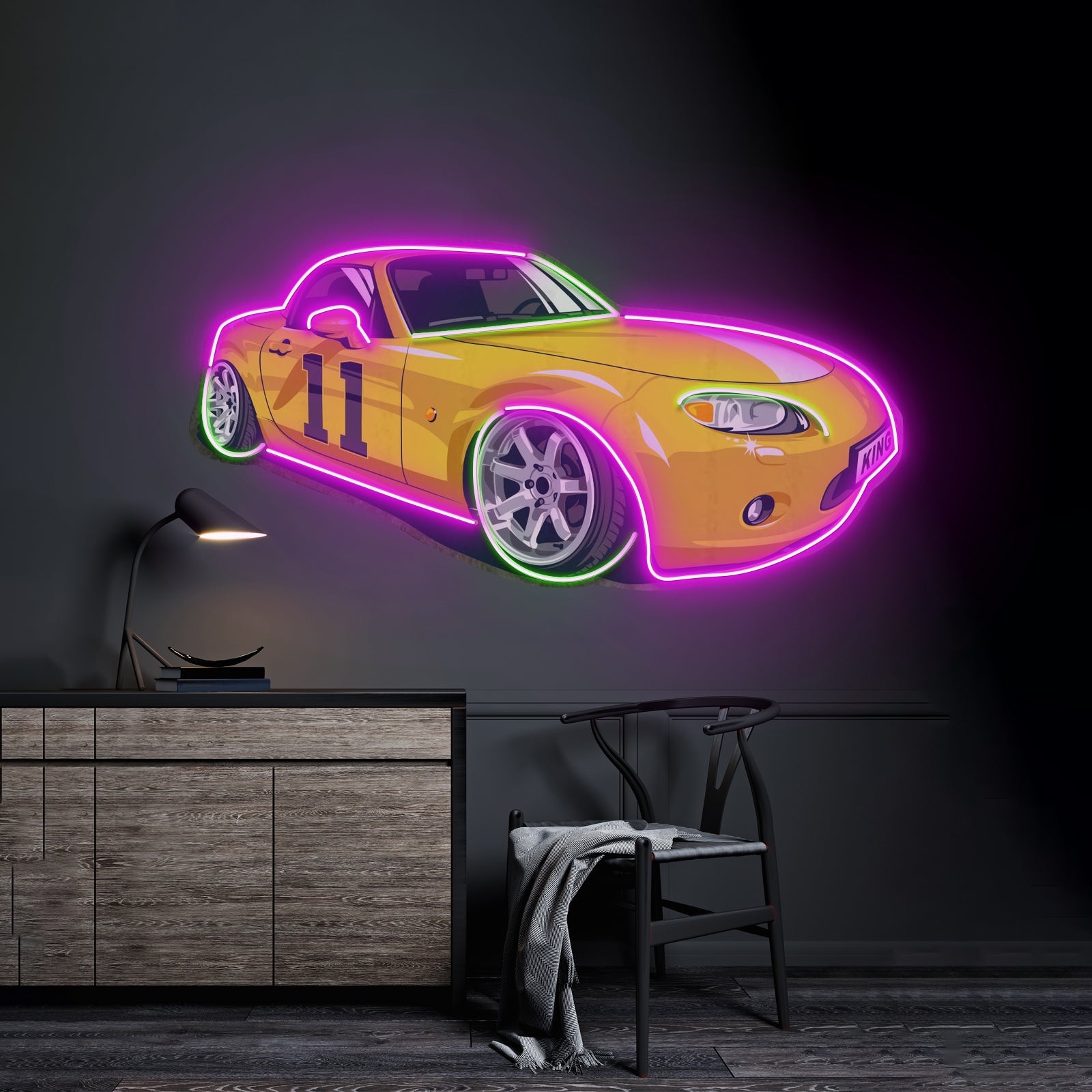 Japanese Old Drift Car Led Neon Sign Light Custom Led Signs - Shineneon