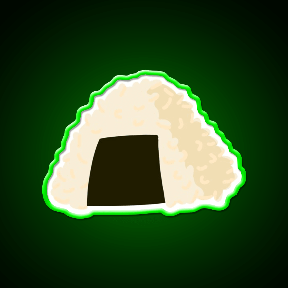 Japanese Onigiri Snack Food Led Neon Sign Rgb Color - Shineneon
