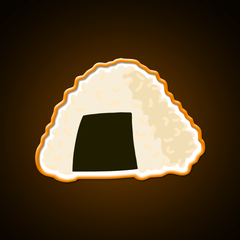 Japanese Onigiri Snack Food Led Neon Sign Rgb Color - Shineneon