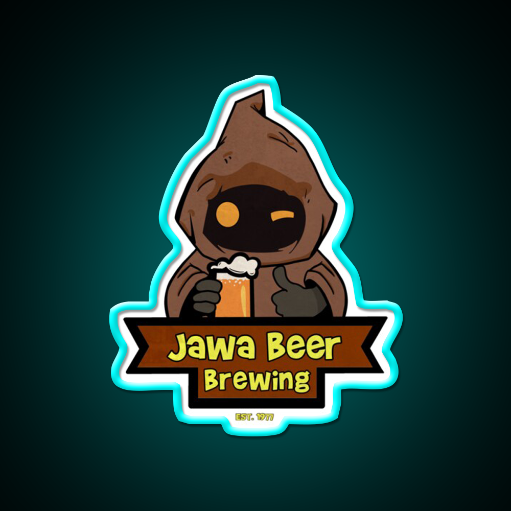 Jawa Beer Brewing Co Beer Bar Decor Led Neon Sign Rgb Color - Size and dimension reference