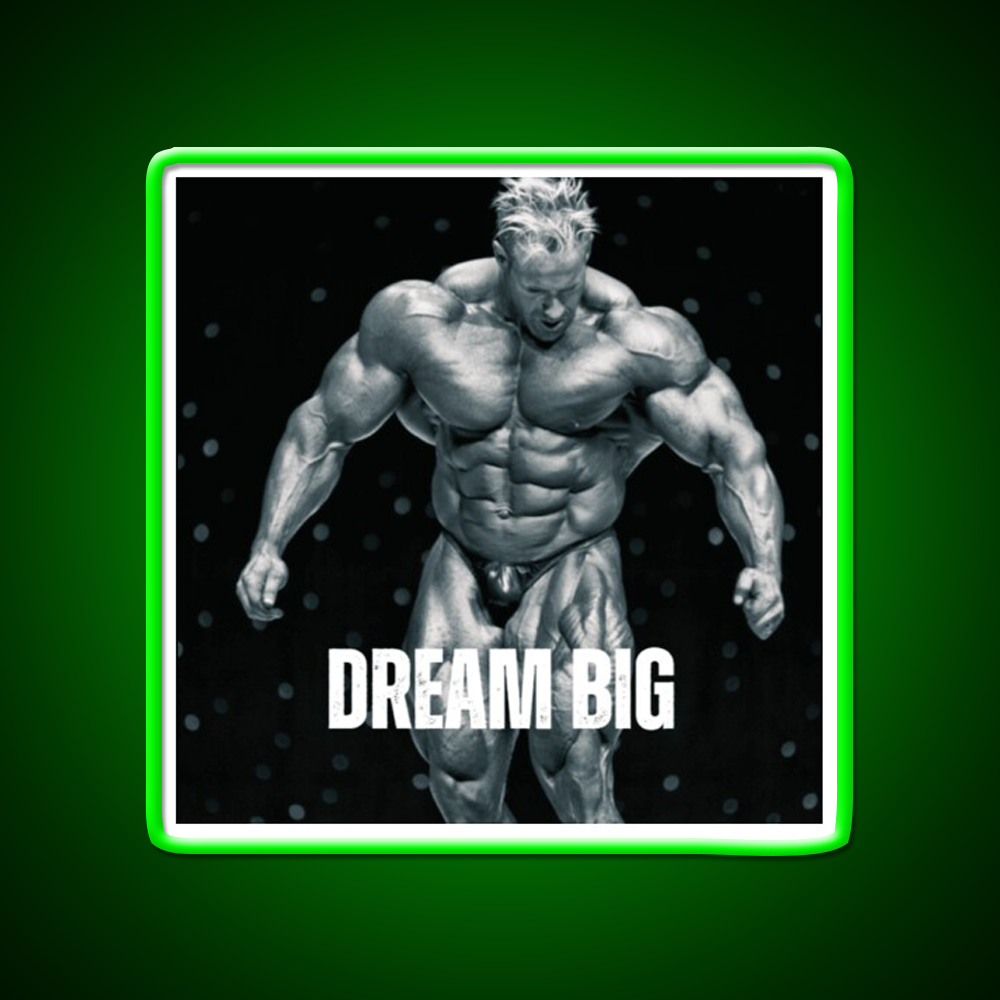 Jay Cutler Dream Big Gym Fitness Led Neon Sign Rgb Color