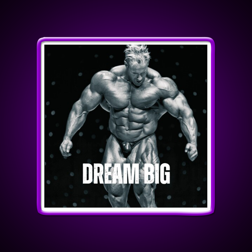 Jay Cutler Dream Big Gym Fitness Led Neon Sign Rgb Color