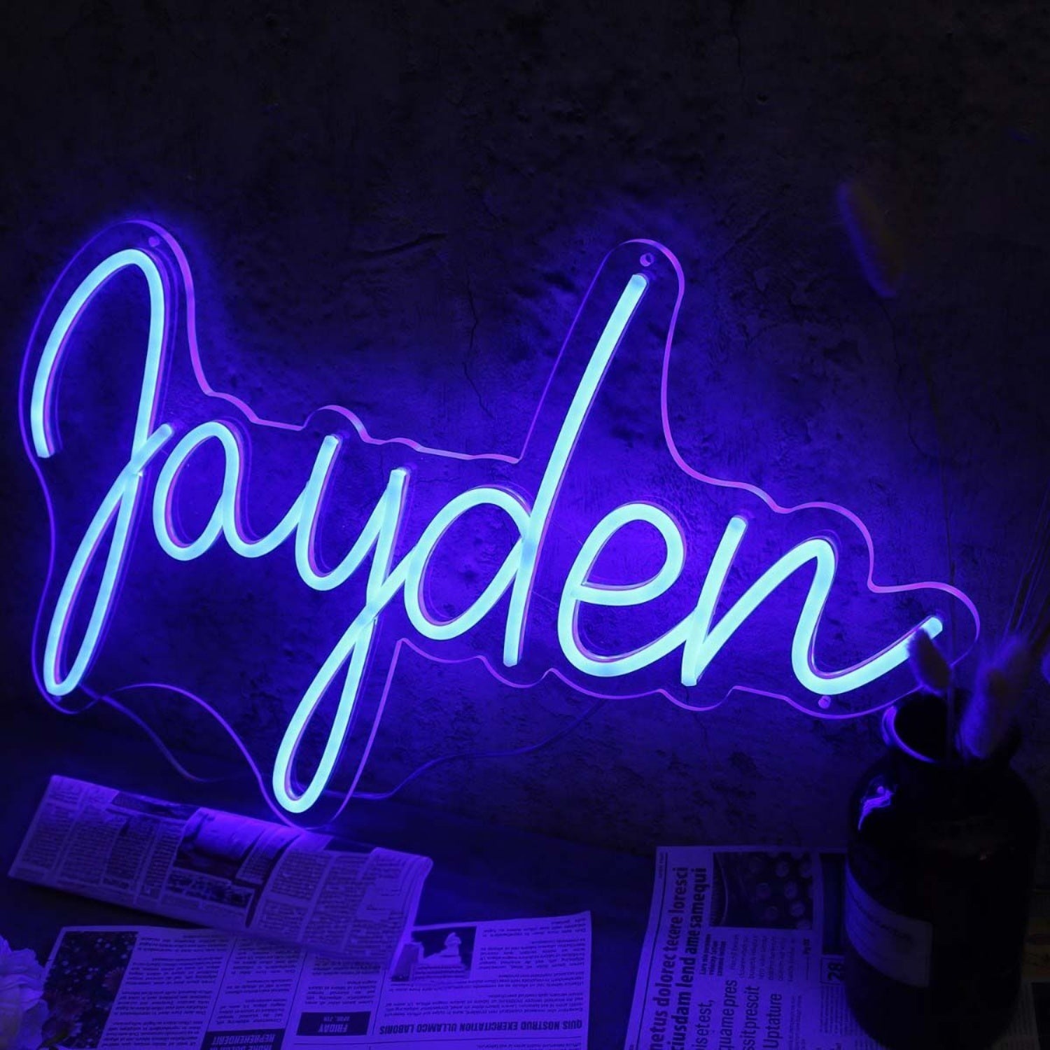 Jayden Blue Led Neon Sign - Shineneon