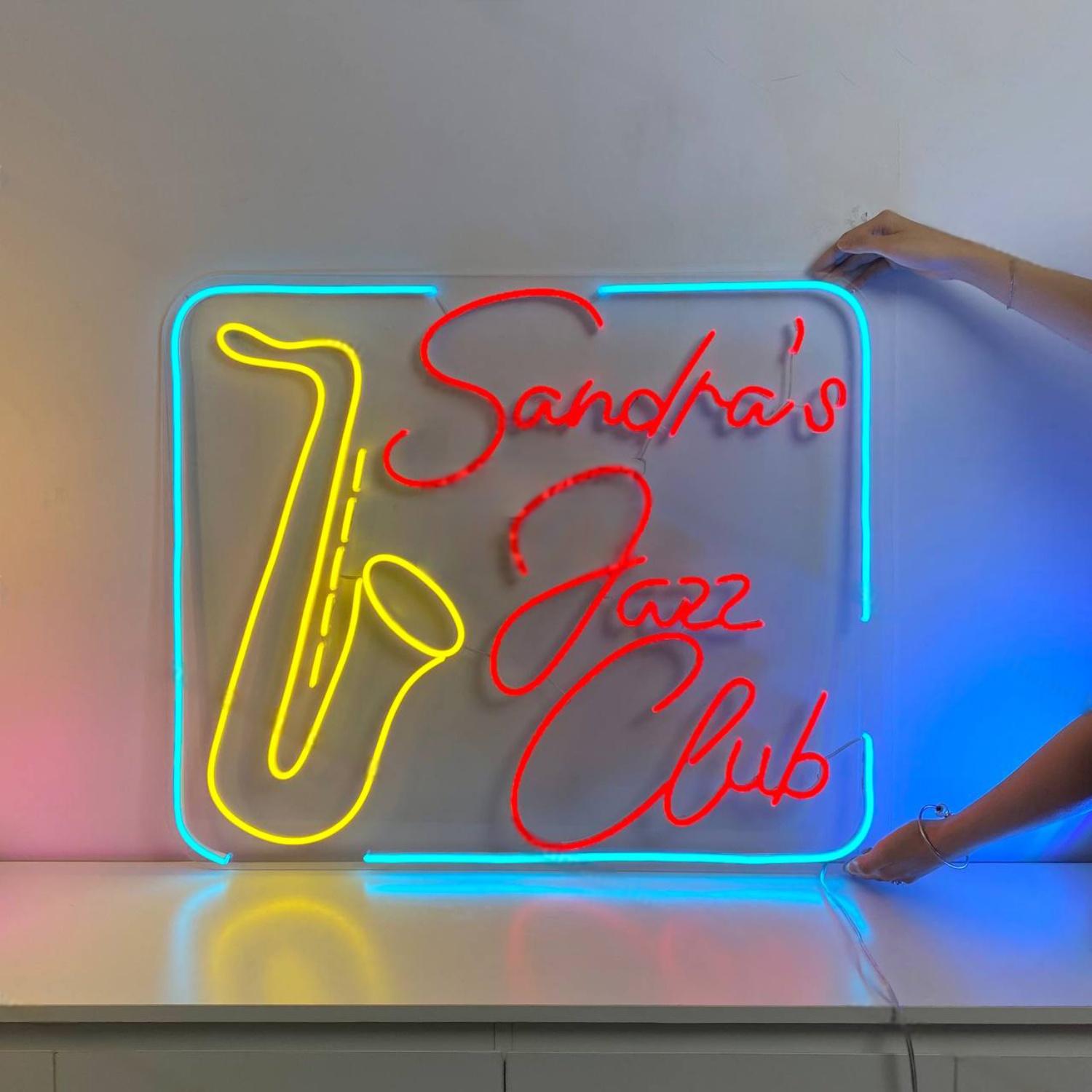 Jazz Club Led Neon Sign Music Saxophone Led Neon Sign | Shineneon
