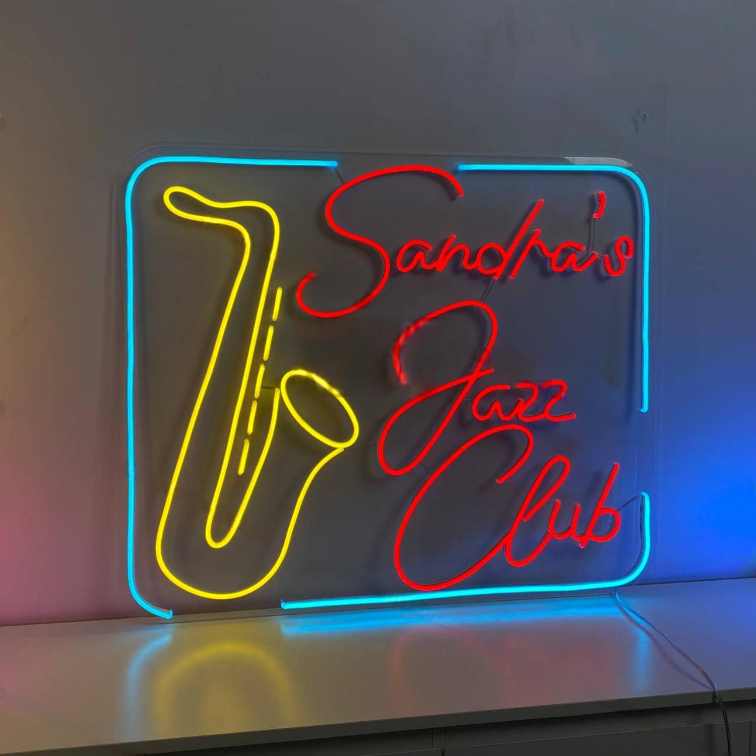Jazz Club Led Neon Sign Music Saxophone Led Neon Sign | Shineneon